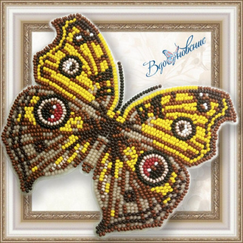 Набор для вышивания "Объёмная Бабочка Прецис Алмана (Junonia almana)"