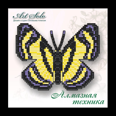 Метелик-магніт "Джміль з металевою міткою (Baeotis zonata)"