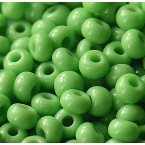 53230 Бісер Чехія (натуральний, зелений світлий)