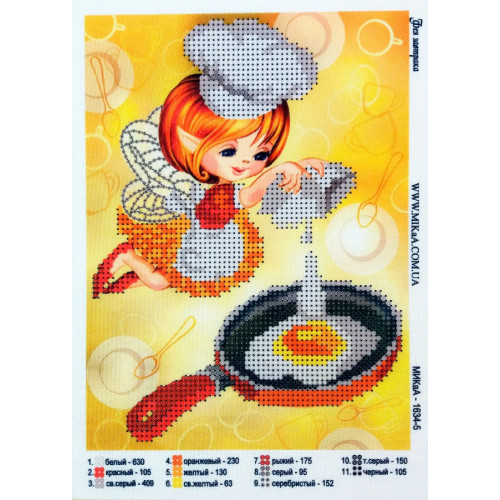 Схема для вишивання бісером "Фея сніданку"