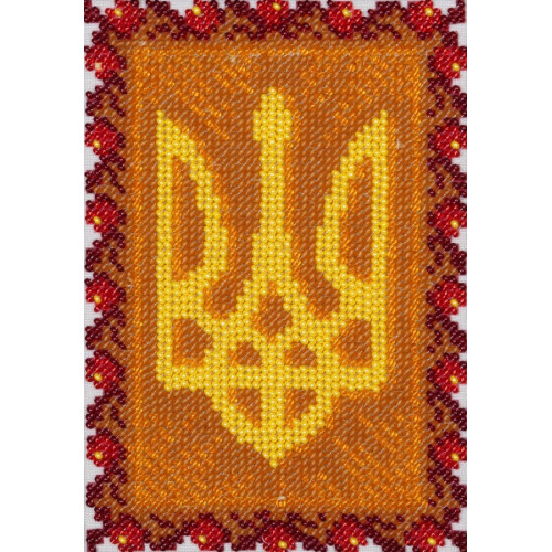 Схема для вышивки бисером "Тризубец"