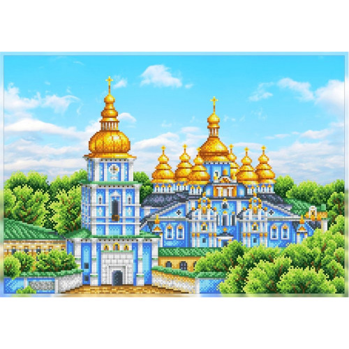 Схема для вишивання бісером "Михайлівський золотоверхий монастир"